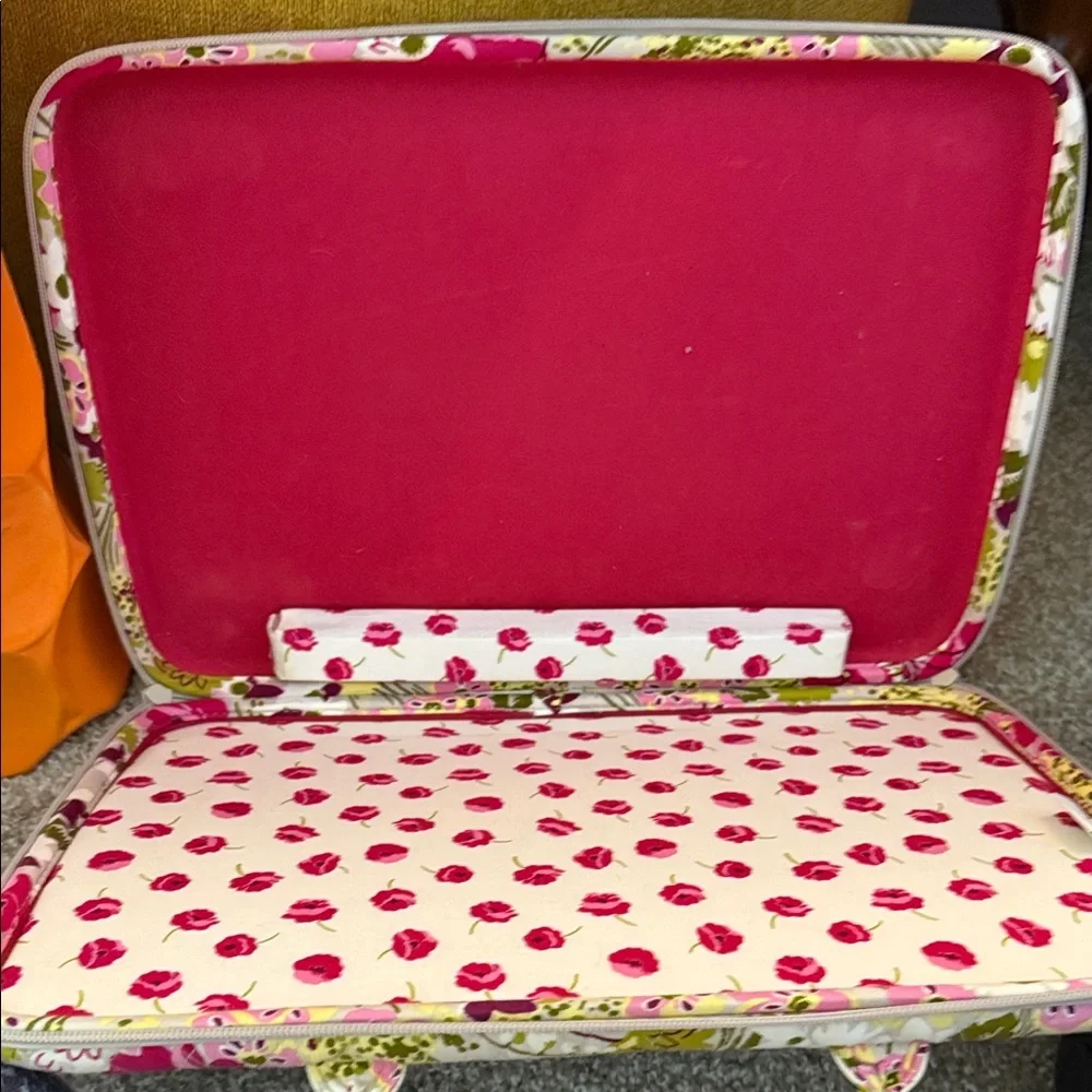 Vera Bradley Pink Floral Quilted Laptop Bag